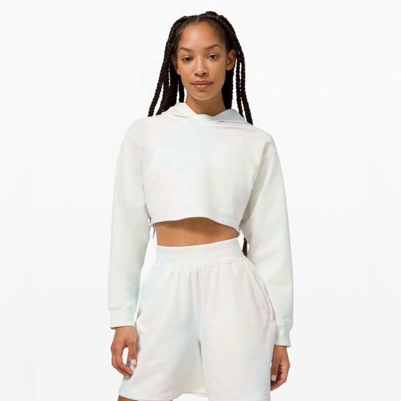 Lululemon All Yours Cropped Hoodie Cotton Candy Wash 6 - Picture 1 of 2